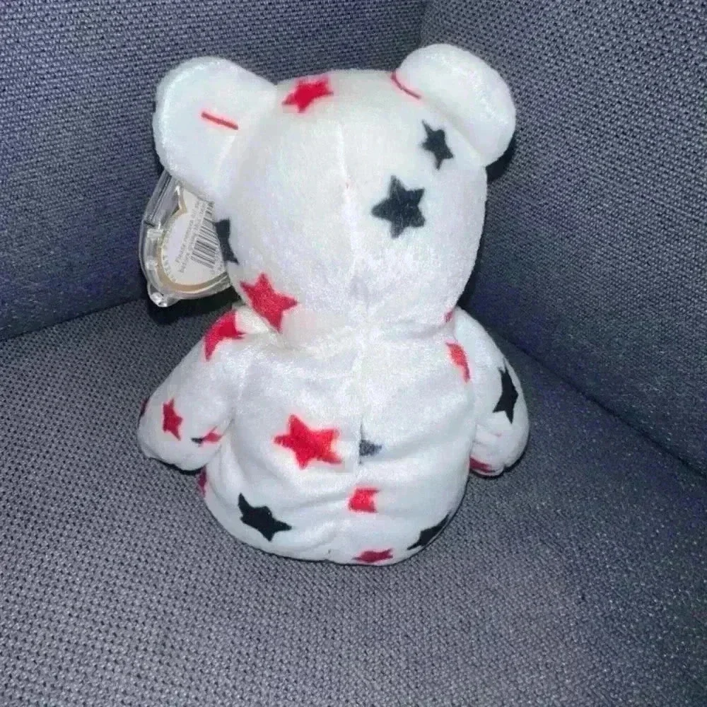 Ty Beanie Baby “Glory” Plush Stuffed Animal Red,white,blue/P.E. Pellets, China,